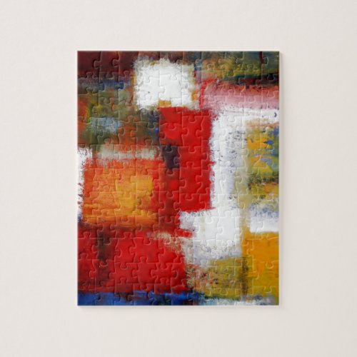 Modern Abstract Art Painting Jigsaw Puzzle