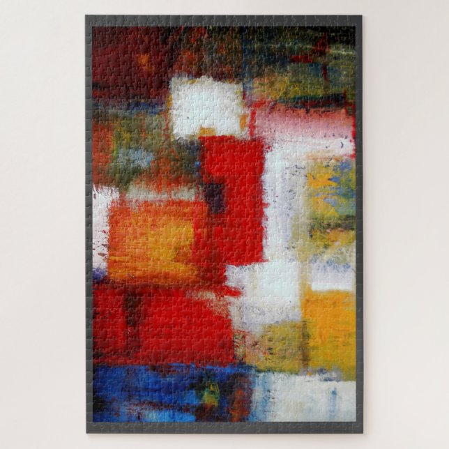 Modern Abstract Art Painting Jigsaw Puzzle (Vertical)