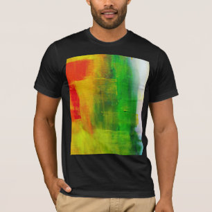 Modern Abstract Art Painting Trendy Template Black T-Shirt