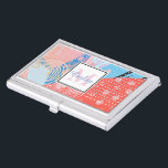 Modern Abstract Art Pattern Personalised  Business Card Case<br><div class="desc">Personalised modern abstract art business card case.</div>