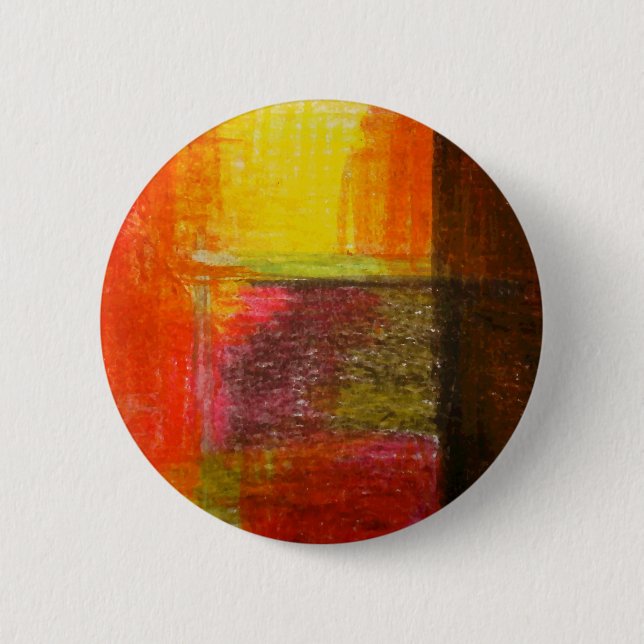 Modern Abstract Art Pinback Button (Front)