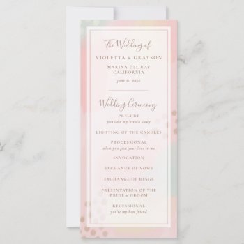 Modern Abstract Art Pink Pastel Tones Wedding by TheSpottedOlive at Zazzle