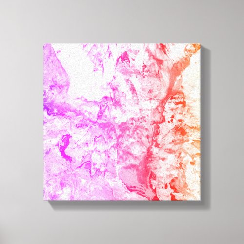 Modern Abstract Art Pink Purple Orange Yellow Canvas Print