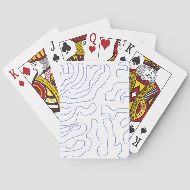 modern abstract art poker cards (Back)