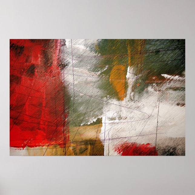 Modern Abstract Art Poster Print (Front)