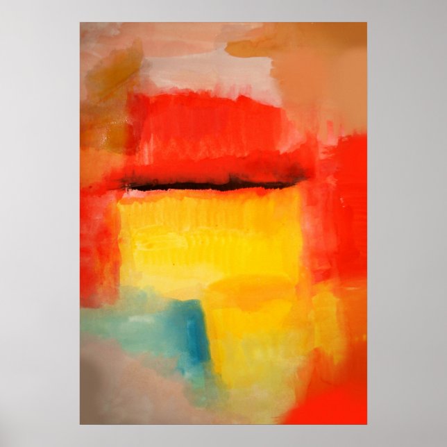 Modern Abstract Art Poster - Rothko Style (Front)