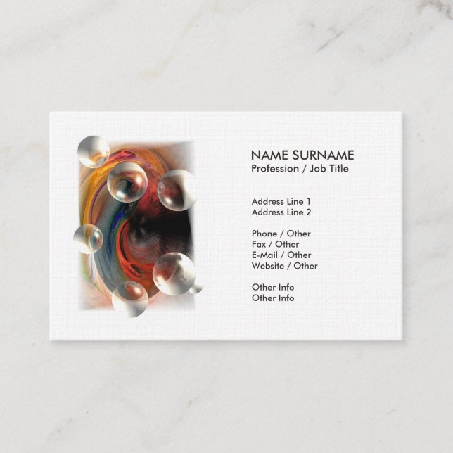 Modern Abstract Art Professional Artwork Luxury Business Card (Front)