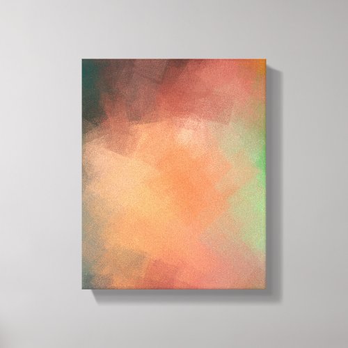 Modern Abstract Art Red Blue Green Black Colorful Canvas Print