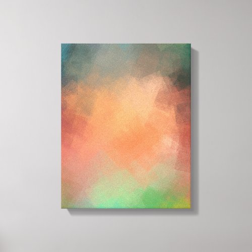 Modern Abstract Art Red Blue Yellow Green Colorful Canvas Print