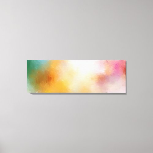 Modern Abstract Art Red Yellow Blue Purple Green Canvas Print