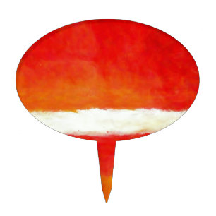 Modern Abstract Art - Rothko Style Cake Topper