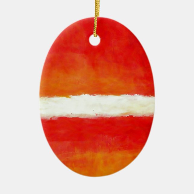 Modern Abstract Art - Rothko Style Ceramic Ornament (Front)
