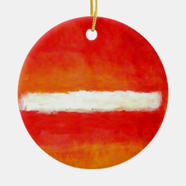 Modern Abstract Art - Rothko Style Ceramic Ornament (Front)