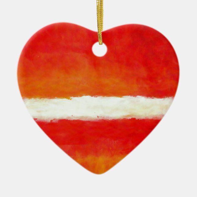 Modern Abstract Art - Rothko Style Ceramic Ornament (Front)