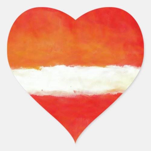 Modern Abstract Art _ Rothko Style Heart Sticker