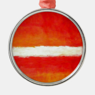 Modern Abstract Art - Rothko Style Metal Ornament