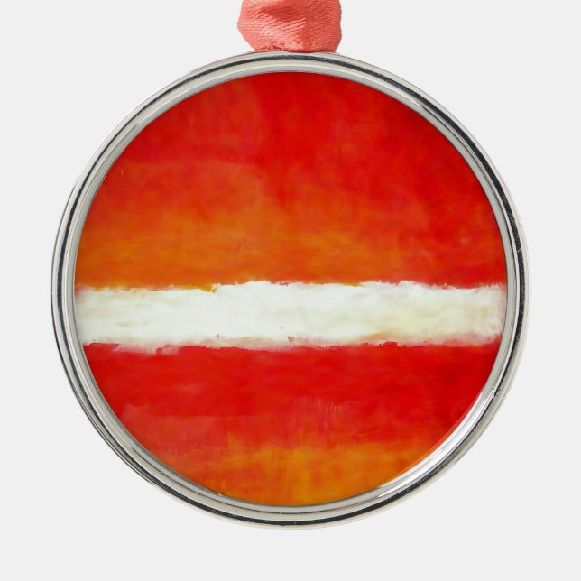 Modern Abstract Art - Rothko Style Metal Ornament (Front)