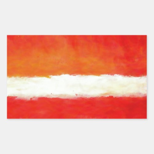 Modern Abstract Art _ Rothko Style Rectangular Sticker