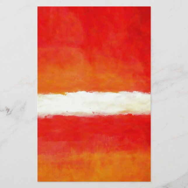 Modern Abstract Art - Rothko Style Stationery (Front)