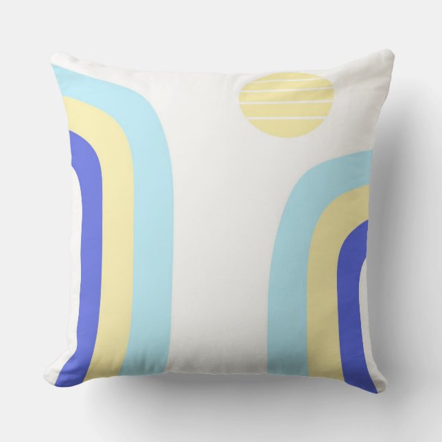 modern abstract art throw pillow (Front)