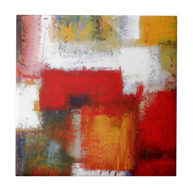 Modern Abstract Art Tile (Front)