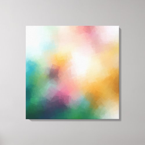 Modern Abstract Art Trendy Colorful Elegant Canvas Print