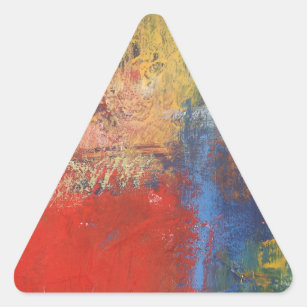 Modern Abstract Art Triangle Sticker