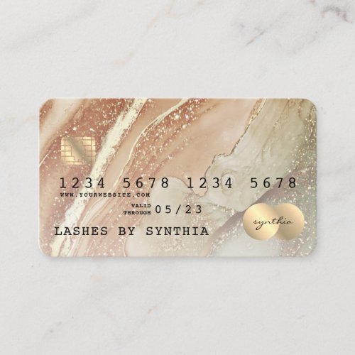 Modern Abstract Art Watercolor Credit Card Style