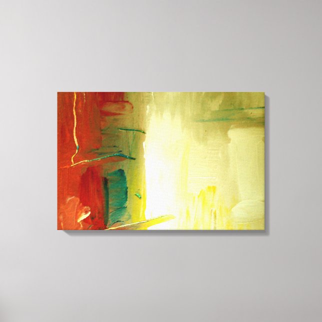Modern Abstract Art Wrapped Canvas Print (Front)