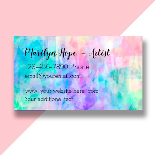 Modern Abstract Artist Business Card