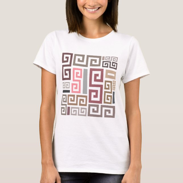 modern abstract artistic colored lines T-Shirt (Front)