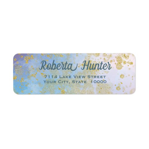 Modern Abstract Artistic Custom Return Address  Label