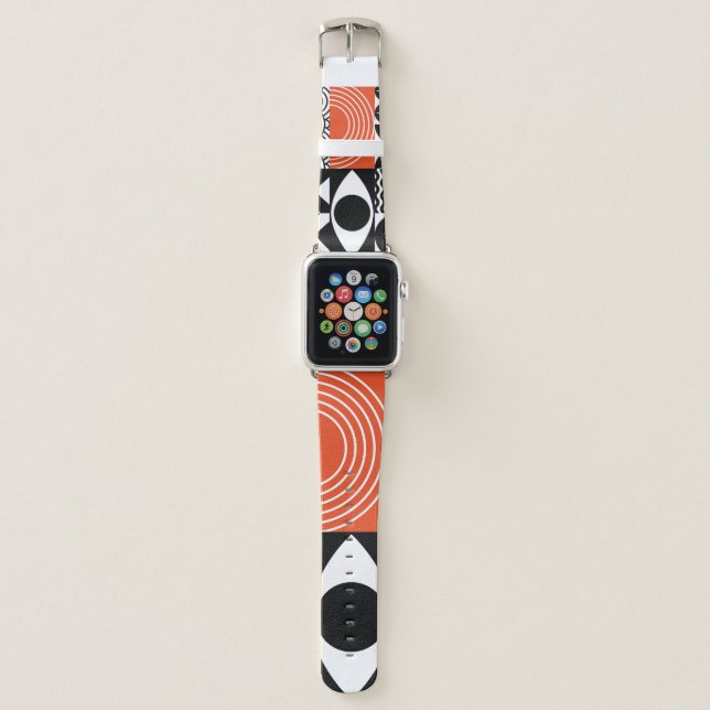 Modern Abstract: Artistic Design Canvas. Apple Watch Band (Front)