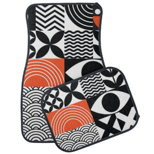 Modern Abstract: Artistic Design Canvas. Car Floor Mat