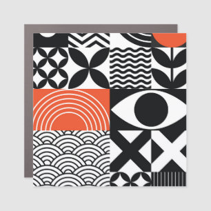 Modern Abstract: Artistic Design Canvas. Car Magnet