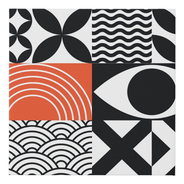 Modern Abstract: Artistic Design Canvas. Faux Canvas Print (Front)