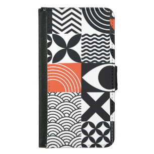 Modern Abstract: Artistic Design Canvas. Samsung Galaxy S5 Wallet Case