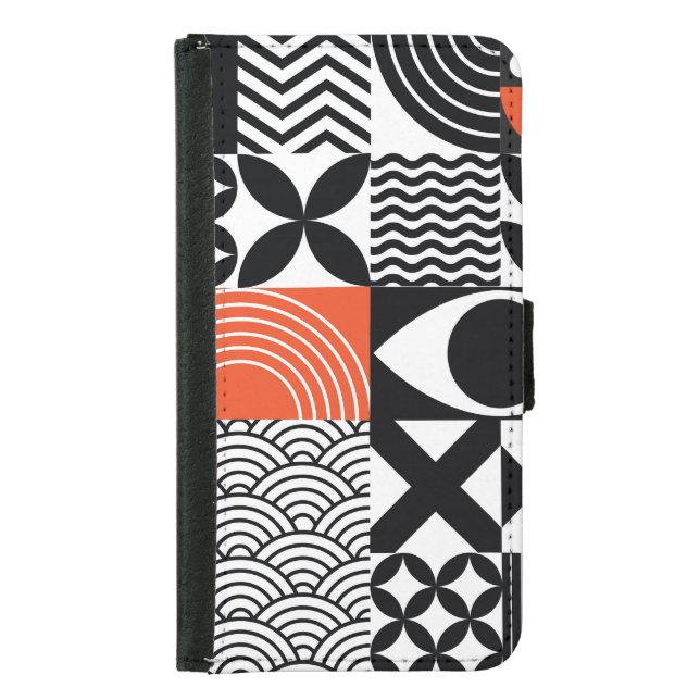 Modern Abstract: Artistic Design Canvas. Samsung Galaxy Wallet Case (Front)