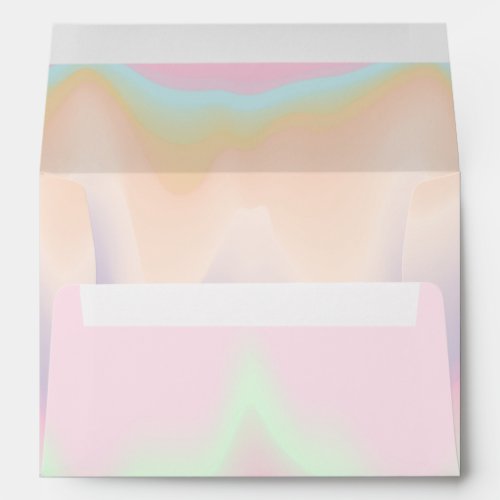 Modern Abstract Artsy Pastel Color Blend Custom  Envelope