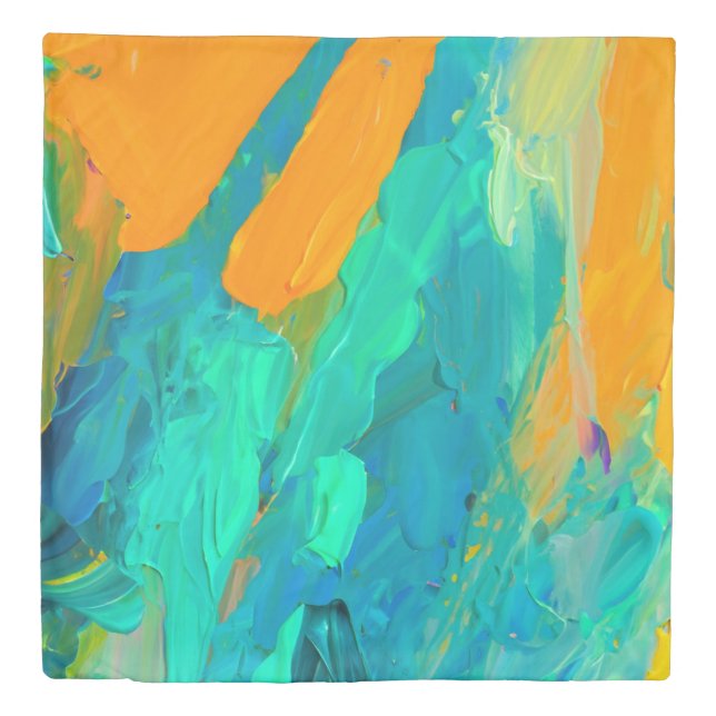 Modern Abstract Artwork Duvet Cover (Front)