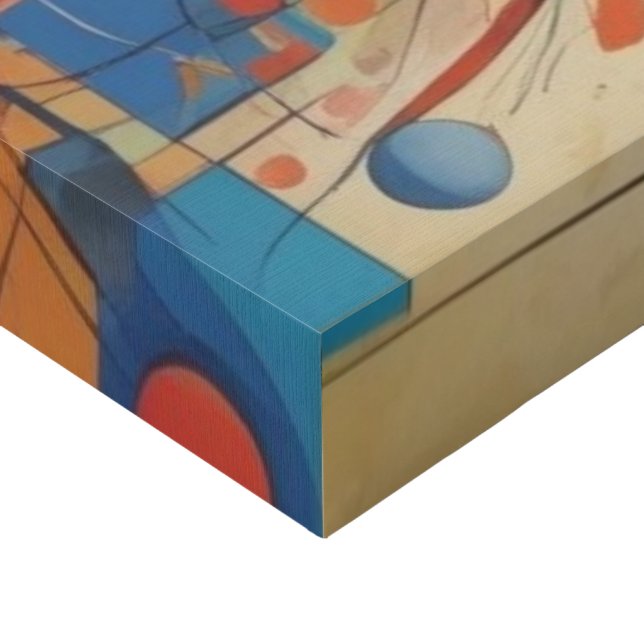 Modern Abstract Artwork Faux Canvas Print (Corner)