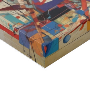 Modern Abstract Artwork Faux Canvas Print