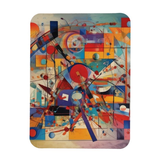 Modern Abstract Artwork Magnet (Vertical)