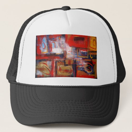 Modern Abstract Artwork Trucker Hat