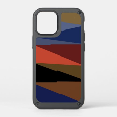 Modern abstract asymmetrical triangle pattern  speck iPhone 12 mini case
