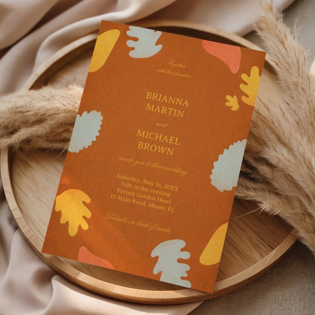 Modern Abstract Autumn Colorful Invitation (Creator Uploaded)