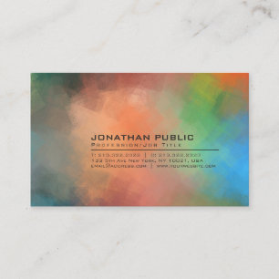 Modern Abstract Background Professional Plain Business Card