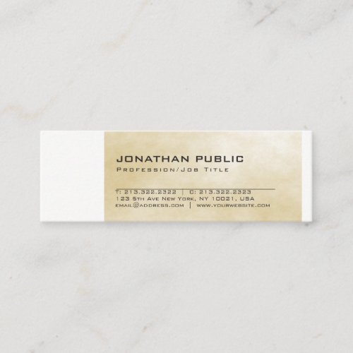 Modern Abstract Background Professional Plain Mini Business Card