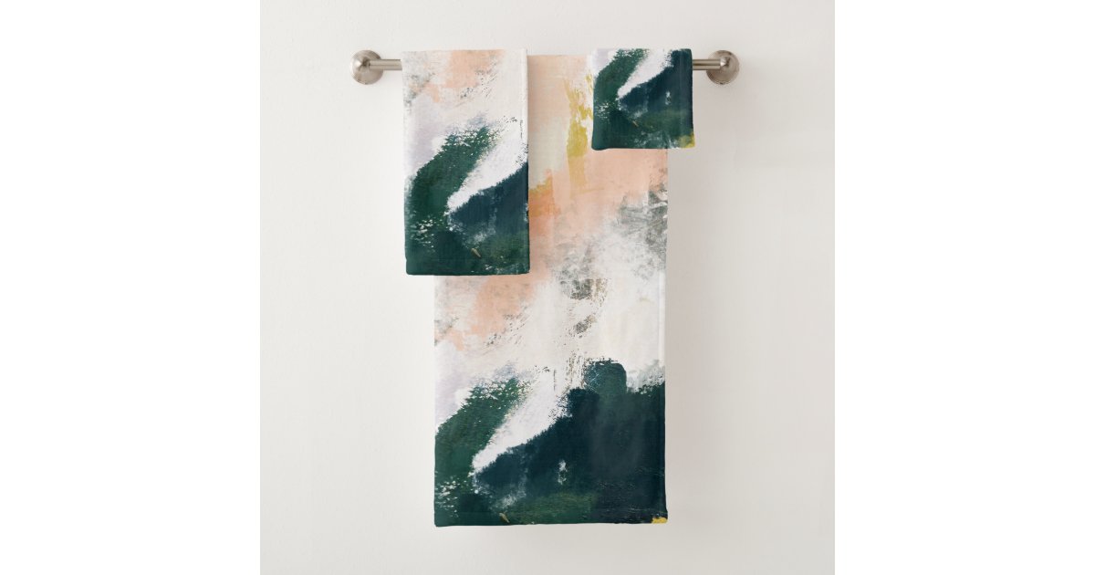 Modern Abstract Bath Towel Set | Zazzle