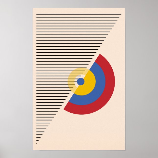 Modern Abstract Bauhaus Printable Deco Wall art (Front)